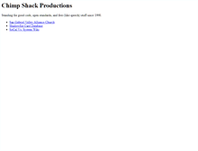 Tablet Screenshot of chimpshack.org
